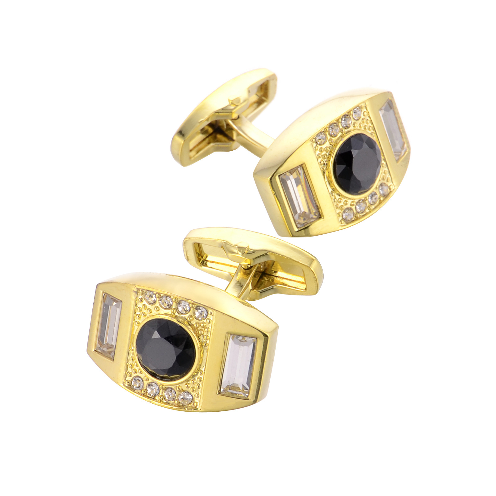 Tie Bar Set Gift - 高品質カフスネクタイピンネクタイクリップメンズギフトクラシック柄タイバーカフスネクタイクリップセットメンズジュエリー
