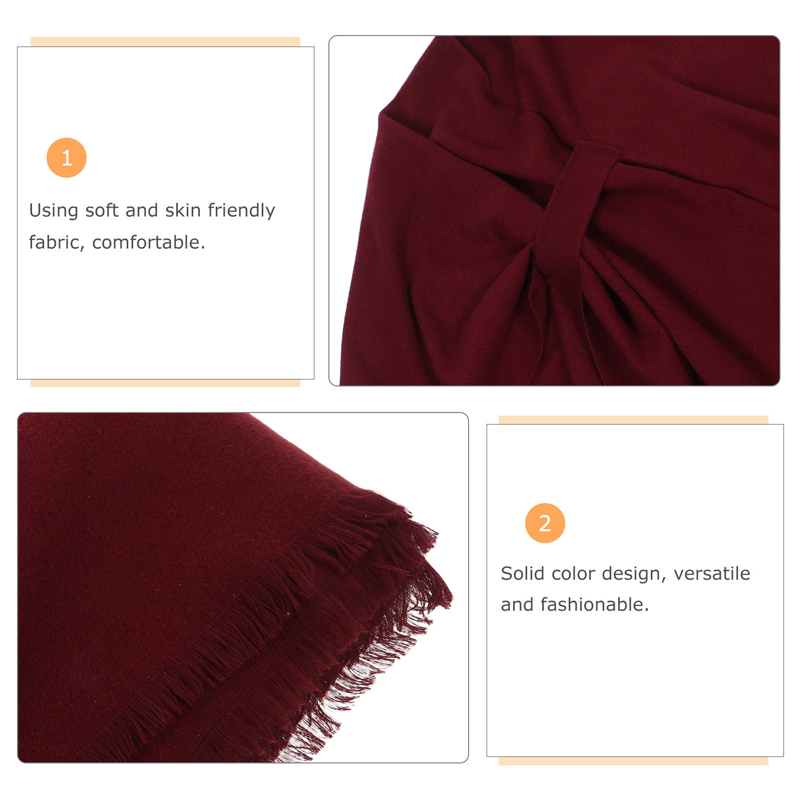 無地タッセルスカーフ 大判冬用ラップ 厚手ウェディングブライ - Stole Wedding Shawl のレビューと価格