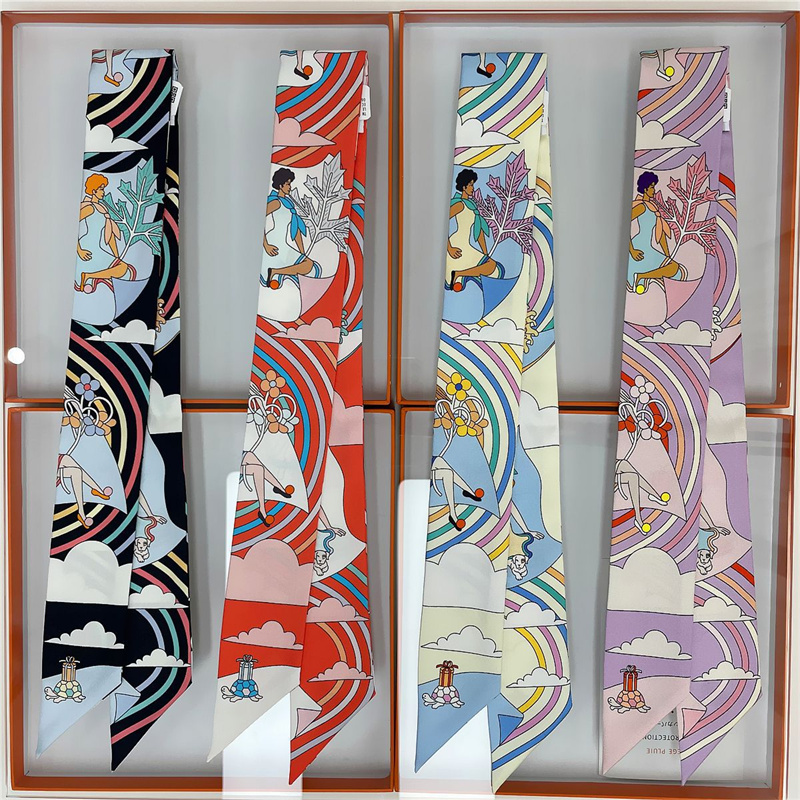 女性 100% 桑シルクスカーフヘアバンドラップバッグハンド - Silk Neck Scarf のレビューと価格