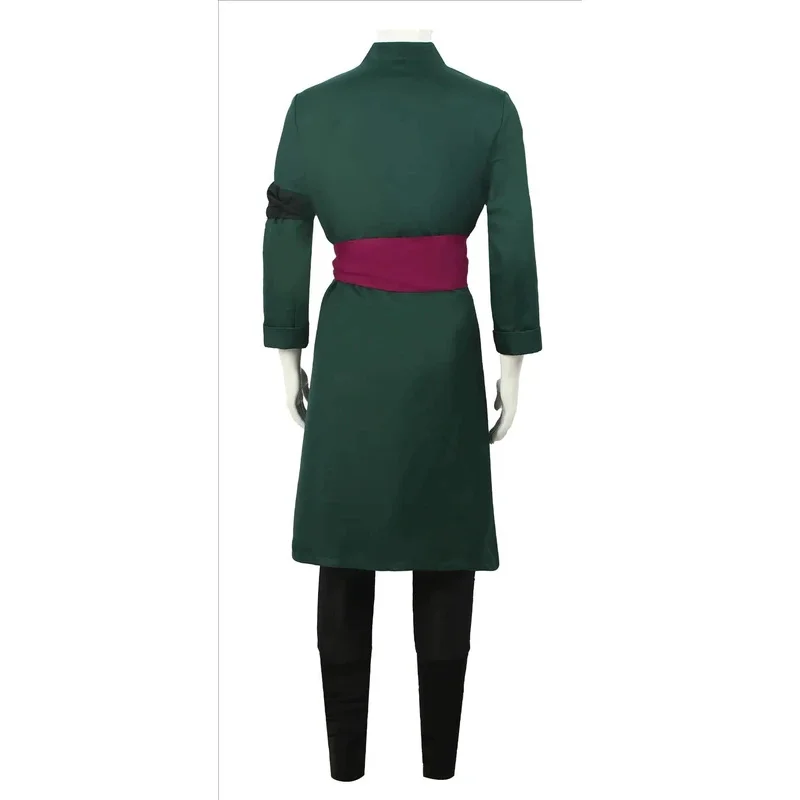 アニメロロノアコスプレ衣装制服グリーンコートベルトパンツヘッ - Ascot Neck Scarf のレビューと価格