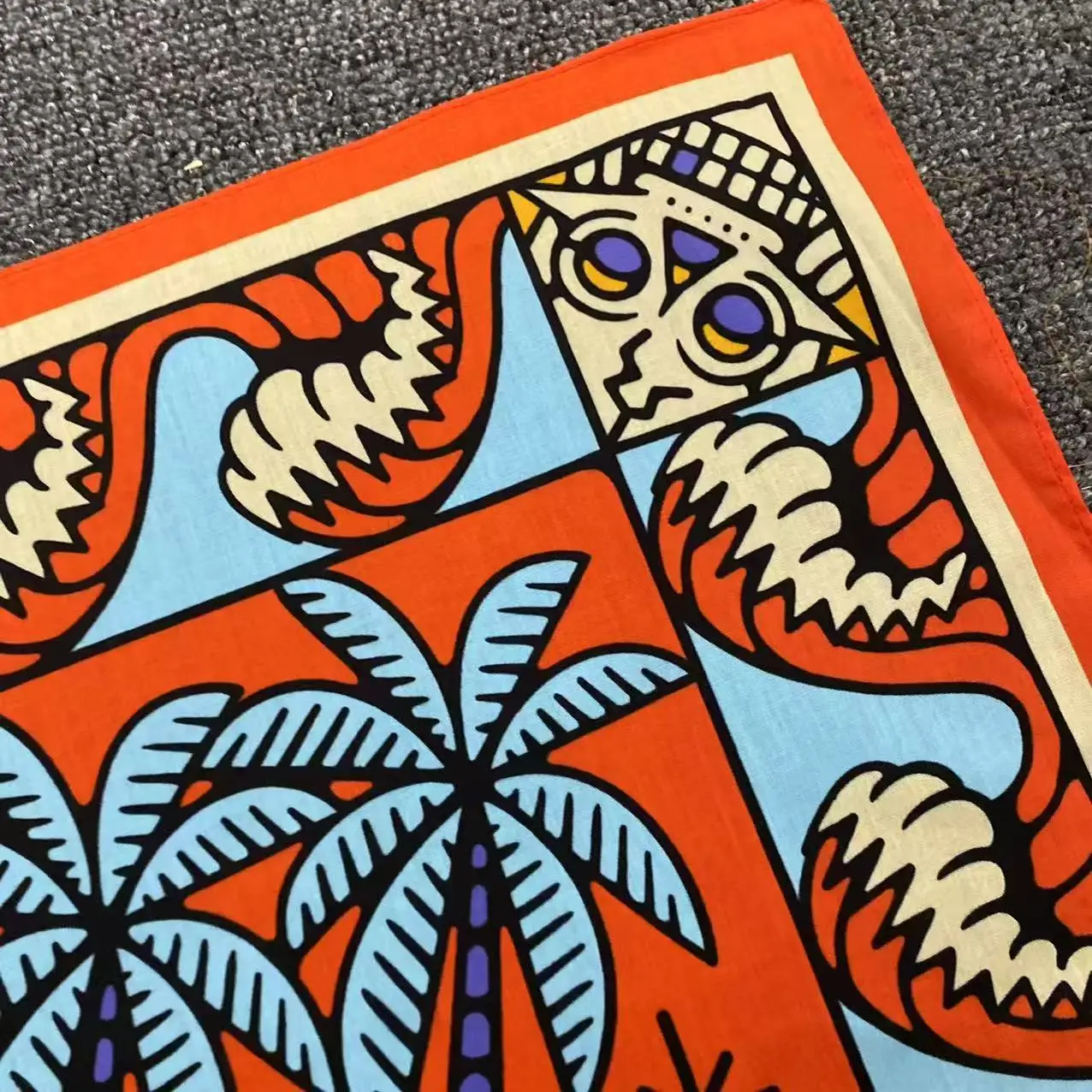 デジタルプリントレトロバンダナヒップホップストリートダンスス - Bandana Cotton のレビューと価格