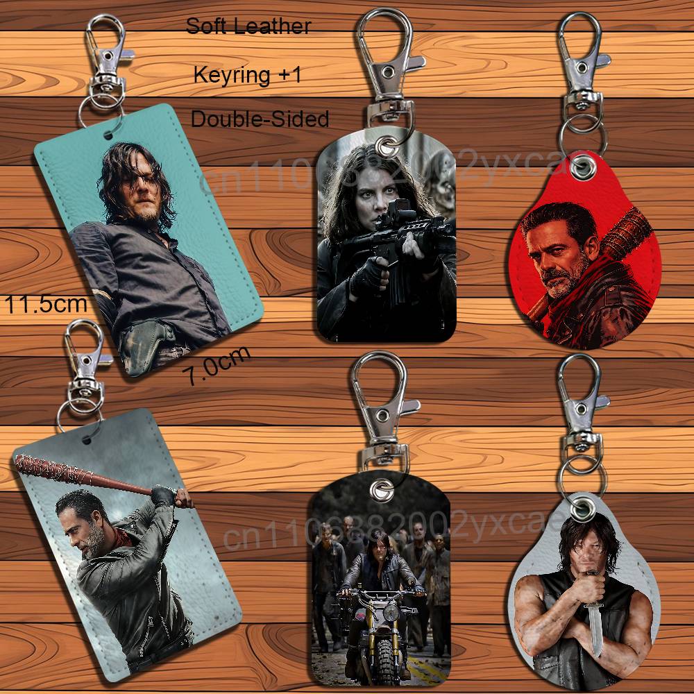 ニーガン・マギー ウォーキング・デッド レザーキーホルダー  - Lanyard Badge Holder のレビューと価格
